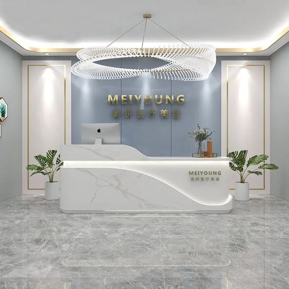 Quầy khách sạn lễ tân đẹp