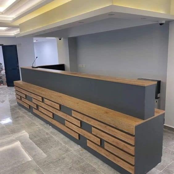 mẫu quầy lễ tân công ty đẹp