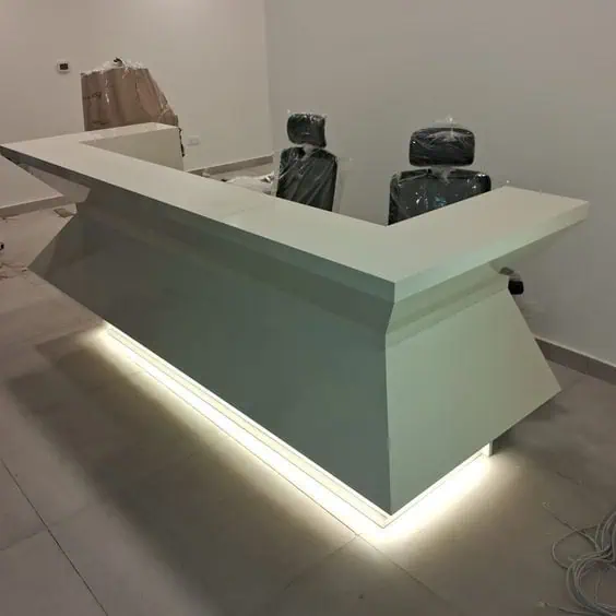 mẫu quầy lễ tân công ty đẹp