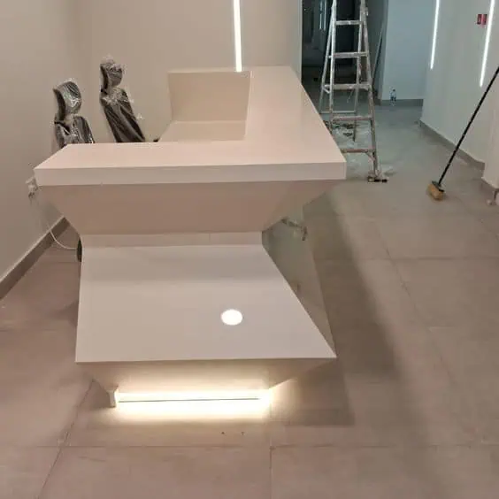 mẫu quầy lễ tân công ty đẹp