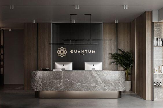 Quầy lễ tân hiện đại