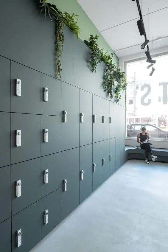 Tủ locker Tone xanh đơn giản 