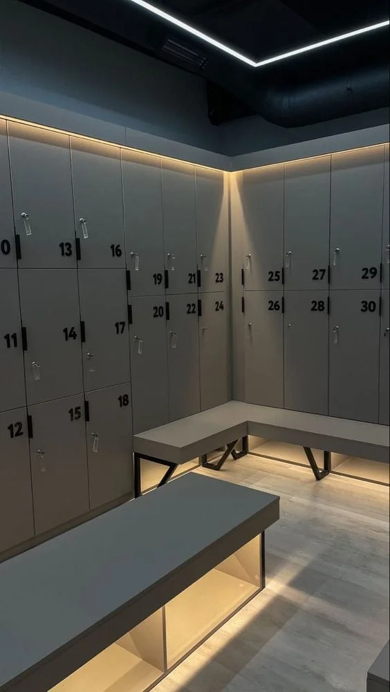 Tủ locker tối giản giúp không gian gọn gắng hơn