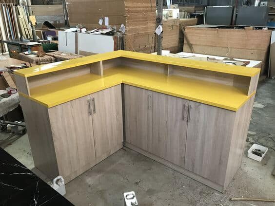 Những Mẫu Quầy Thu Ngân Chữ L Đẹp 4 Quầy thu ngân chữu L
