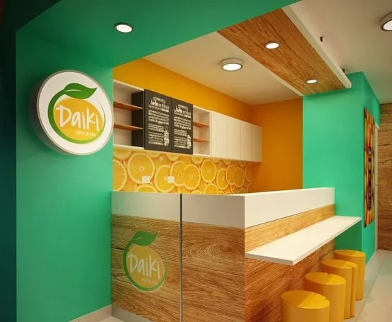Quầy pha chế nước ép hoa quả