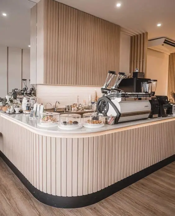 Quầy pha chế trà sữa, Cafe