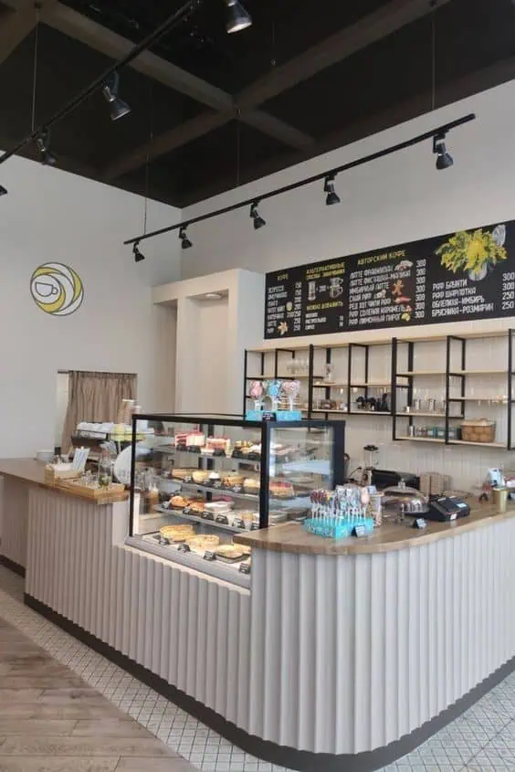 Quầy pha chế trà sữa, Cafe