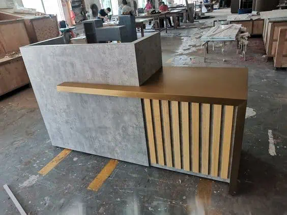 Quầy thu ngân với các chi tiết hài hoà 