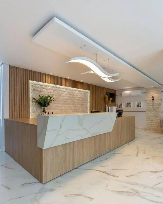 Quầy lễ tân khách sạn nhỏ đẹp 
