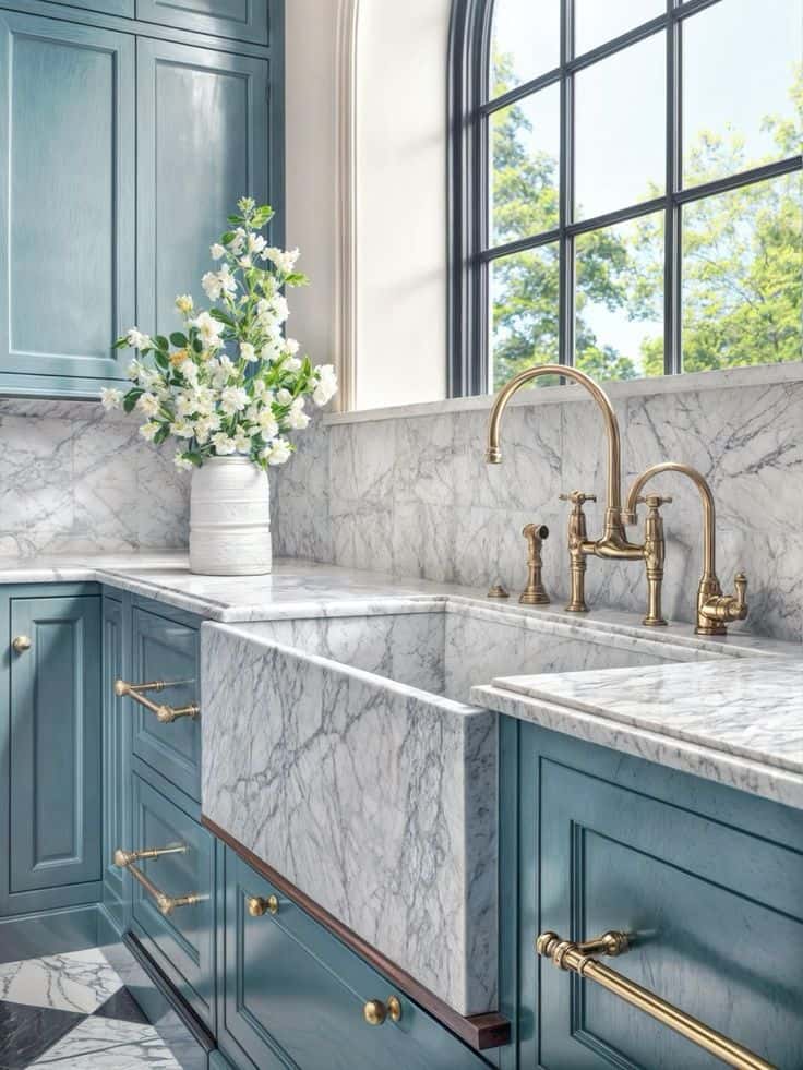 Tủ bếp làm từ gỗ công nghiệp