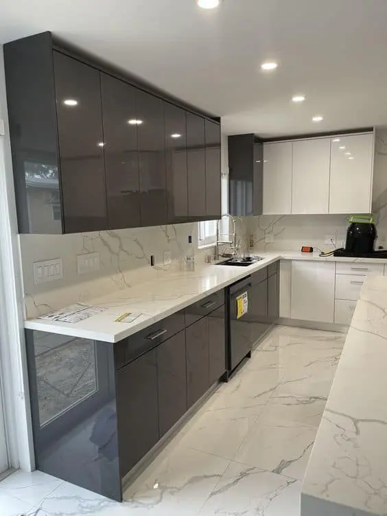 Tủ bếp kích thước vừa cho căn hộ 