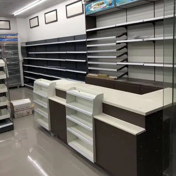Mẫu quầy lễ tân siêu thị đẹp
