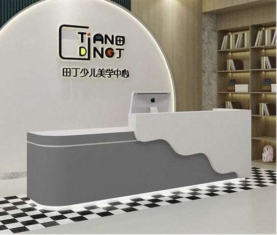 Mẫu quầy lễ tân spa