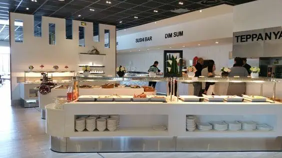  Quầy line buffet 