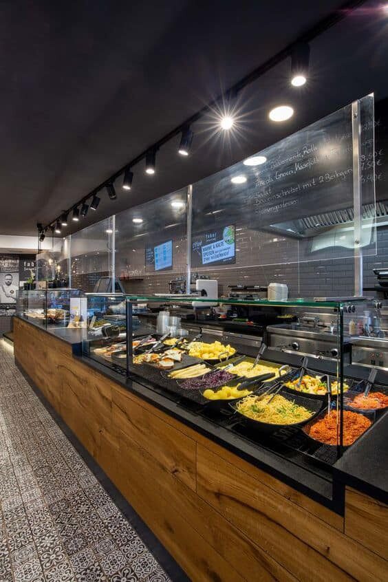  Quầy line buffet 