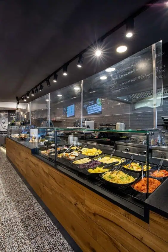  Quầy line buffet 