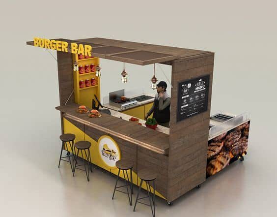 mẫu quầy kingbbq mới