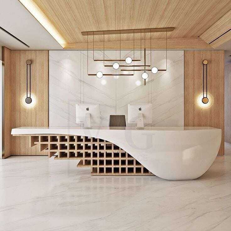 Quầy lễ tân khách sạn nhỏ đẹp 