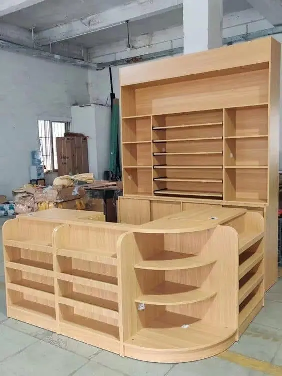 Mẫu quầy thu ngân gỗ 
