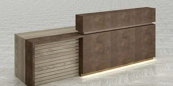 Mẫu quầy thu ngân gỗ 