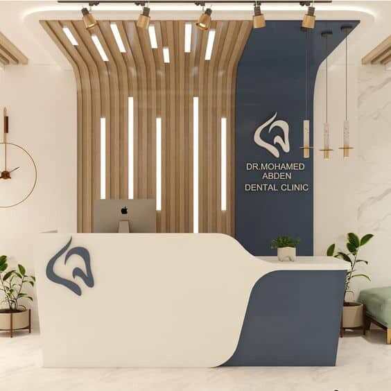 Mẫu quầy lễ tân phòng khám đẹp