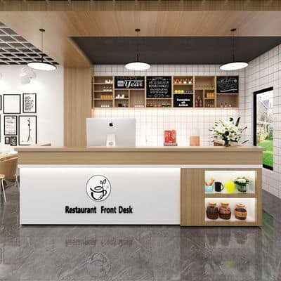 Mẫu quầy thu ngân nhà sách đẹp
