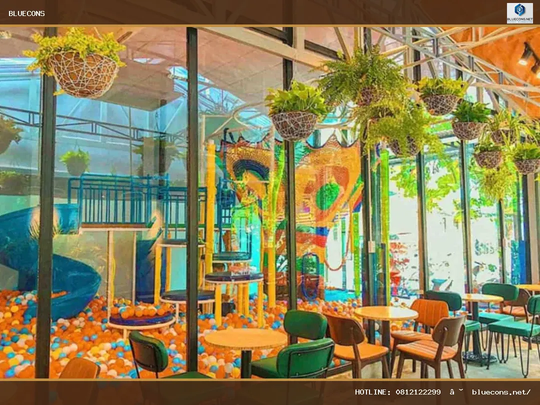 #21 Giá thi công quán cafe khung thép – hình ảnh Bluecons