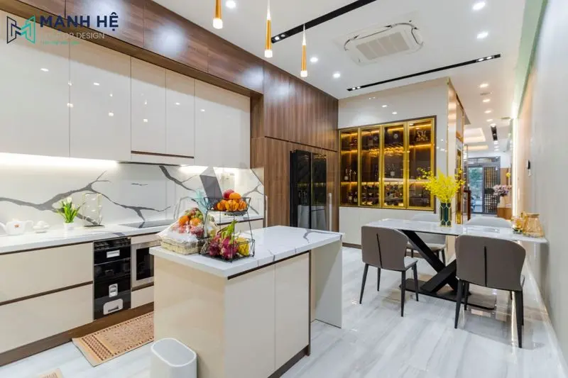 Quá trình thi công nội thất phòng bếp