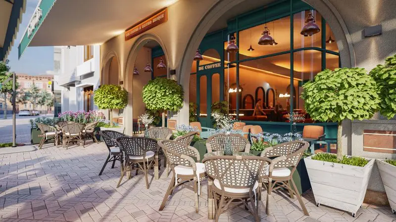 Hình ảnh dự án cafe tại Phú Mỹ