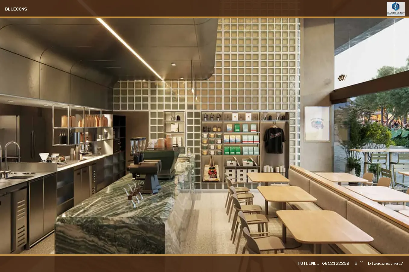 #32 Thi công quán cafe container – hình ảnh Bluecons