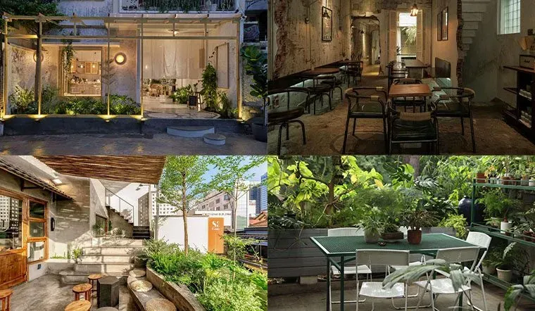quán cafe xanh ở Sài Gòn