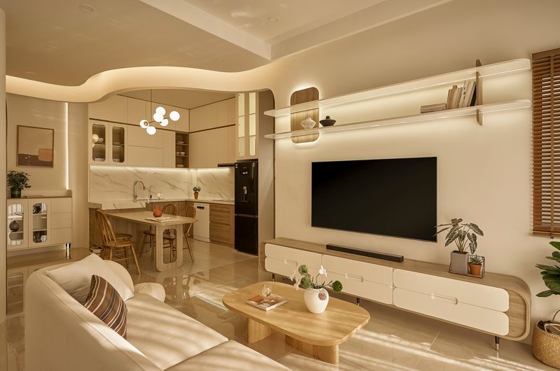 thi công nội thất căn hộ gỗ bảo hành dài hạn 11 Hình ảnh 1