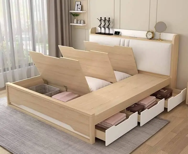 Giường gỗ thông minh nhiều ngăn chứa