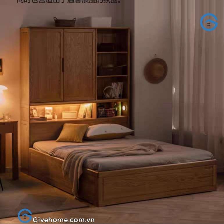 Giường kết hợp tủ quần áo hiện đại