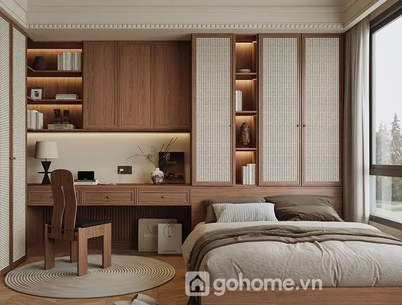 Tủ áo phong cách Japandi