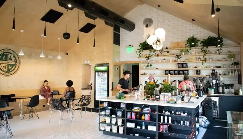 Hình ảnh nội thất quán cafe kiểu hiện đại