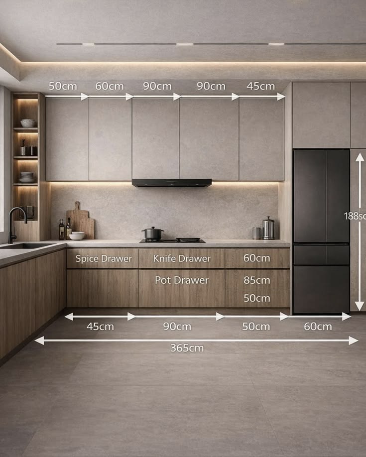 Kích thước tủ bếp tiêu chuẩn (5) Kích thước tủ bếp tiêu chuẩn (5)