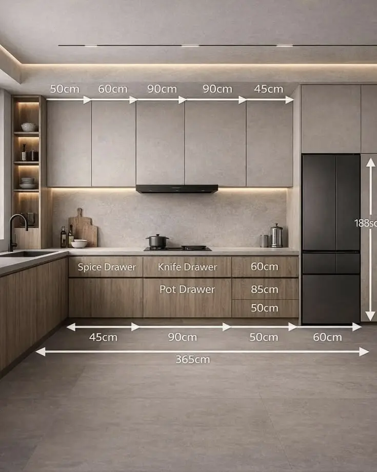 Kích thước tủ bếp tiêu chuẩn (5)