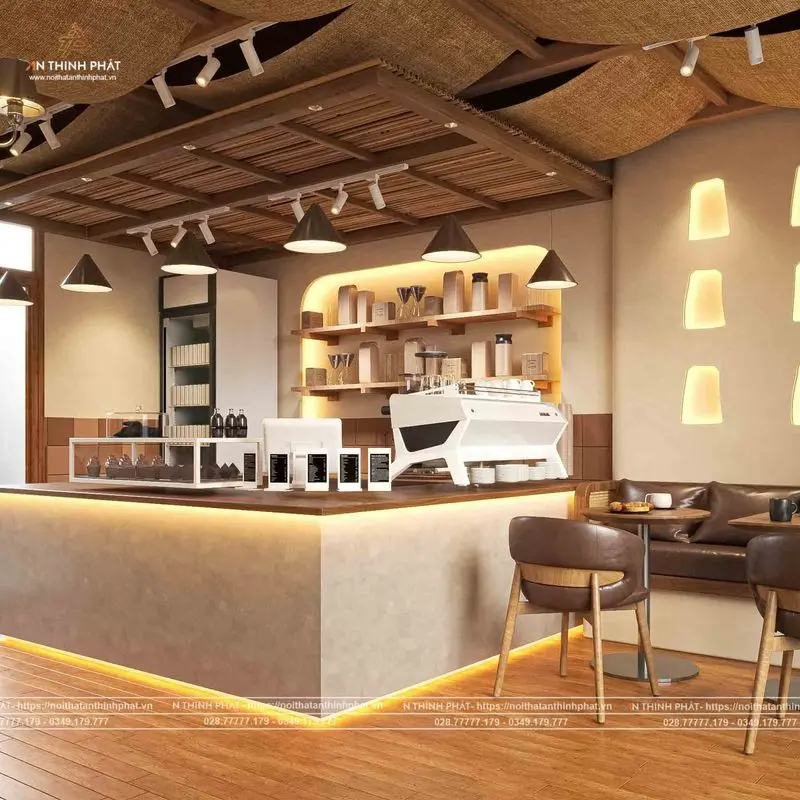Ảnh quán cafe sân thưởng với ánh sáng phù hợp