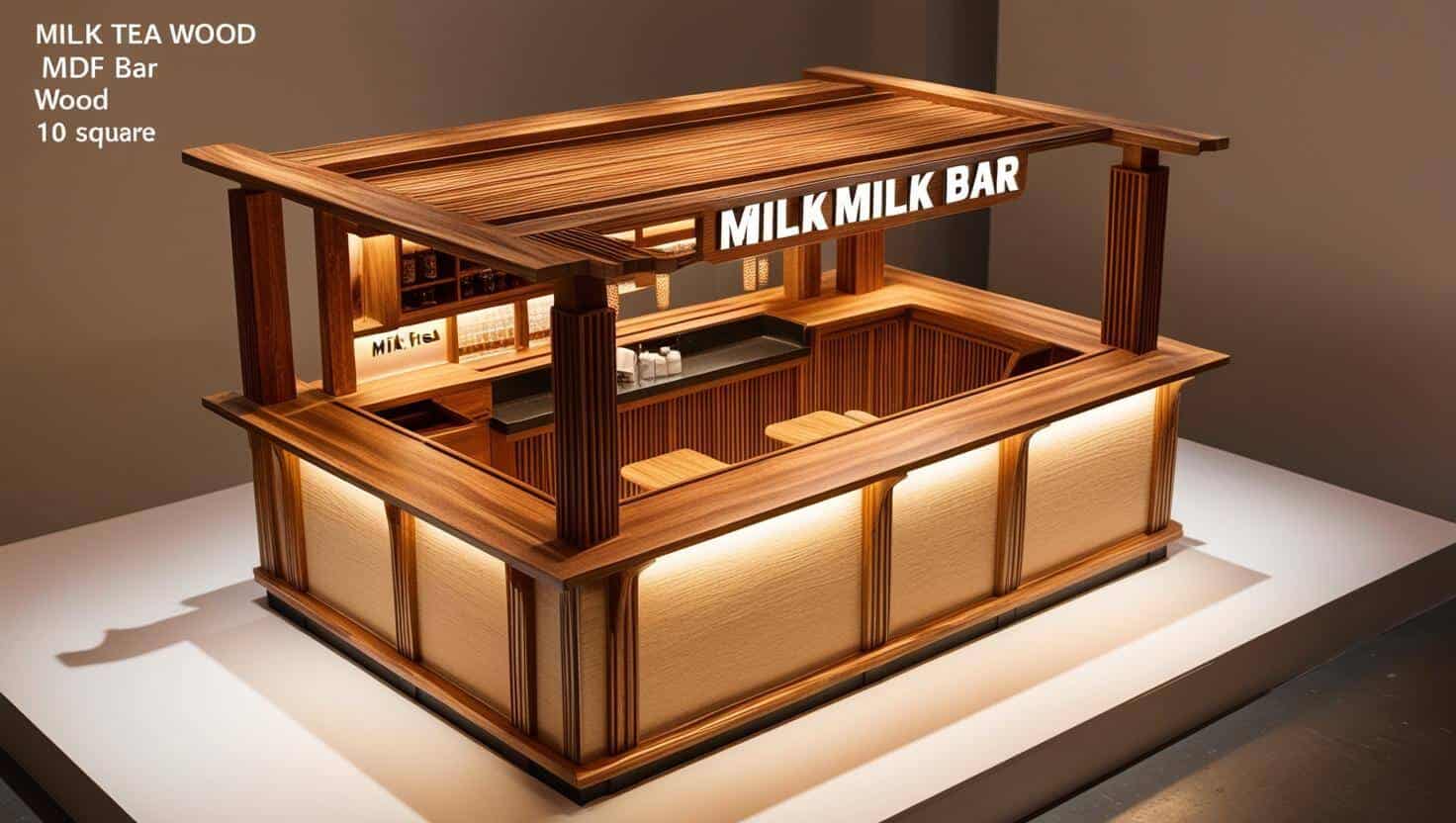 Mẫu quầy pha chế trà sữa đẹp (4)