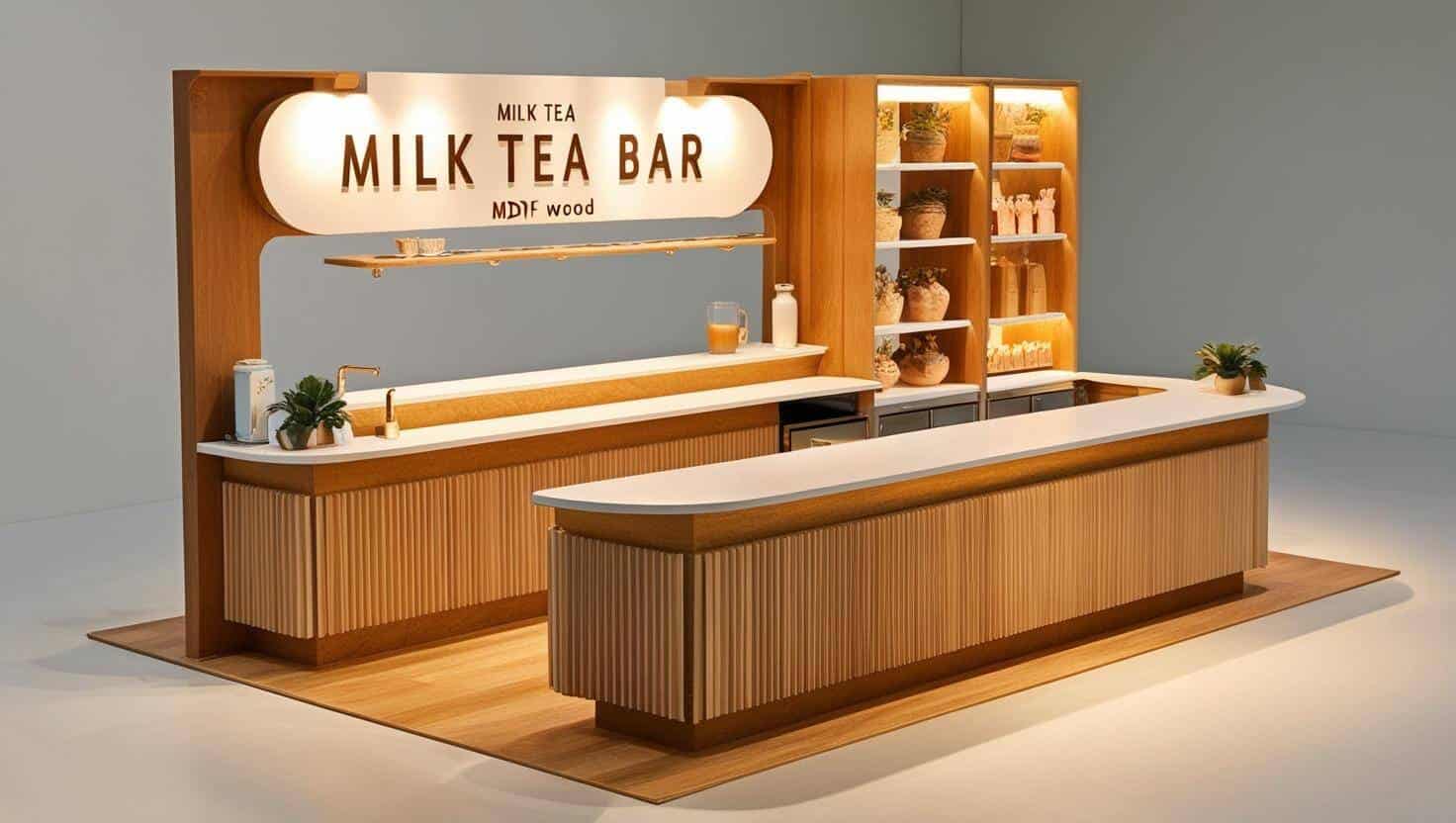 Mẫu quầy pha chế trà sữa đẹp (8)