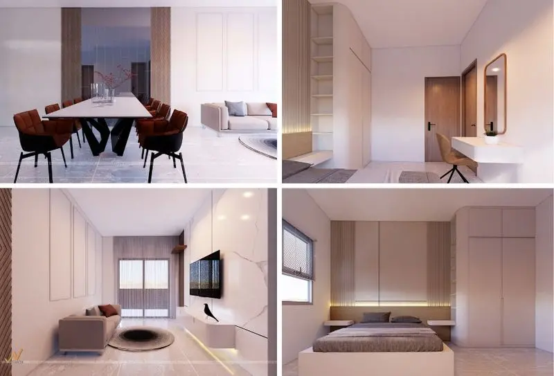 Hình ảnh hoàn thiện căn hộ của chị Hà