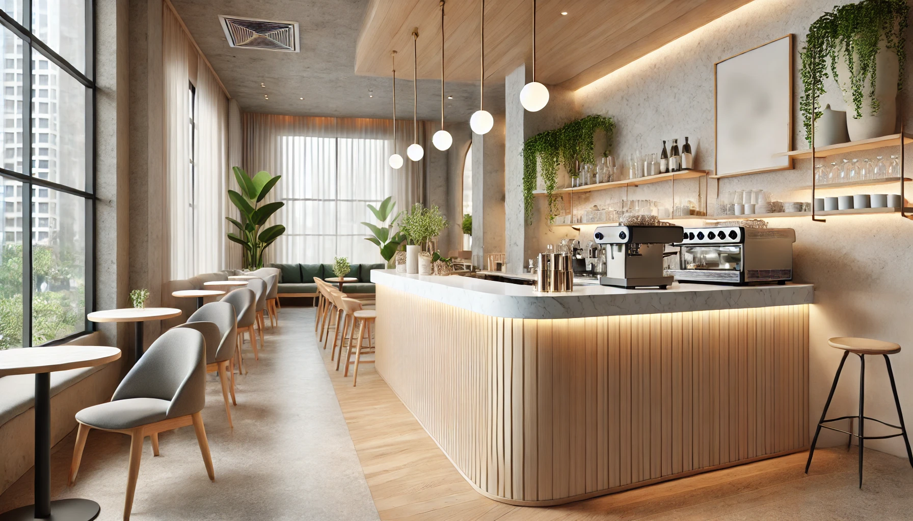 Quầy Bar Cafe Đơn Giản (2)