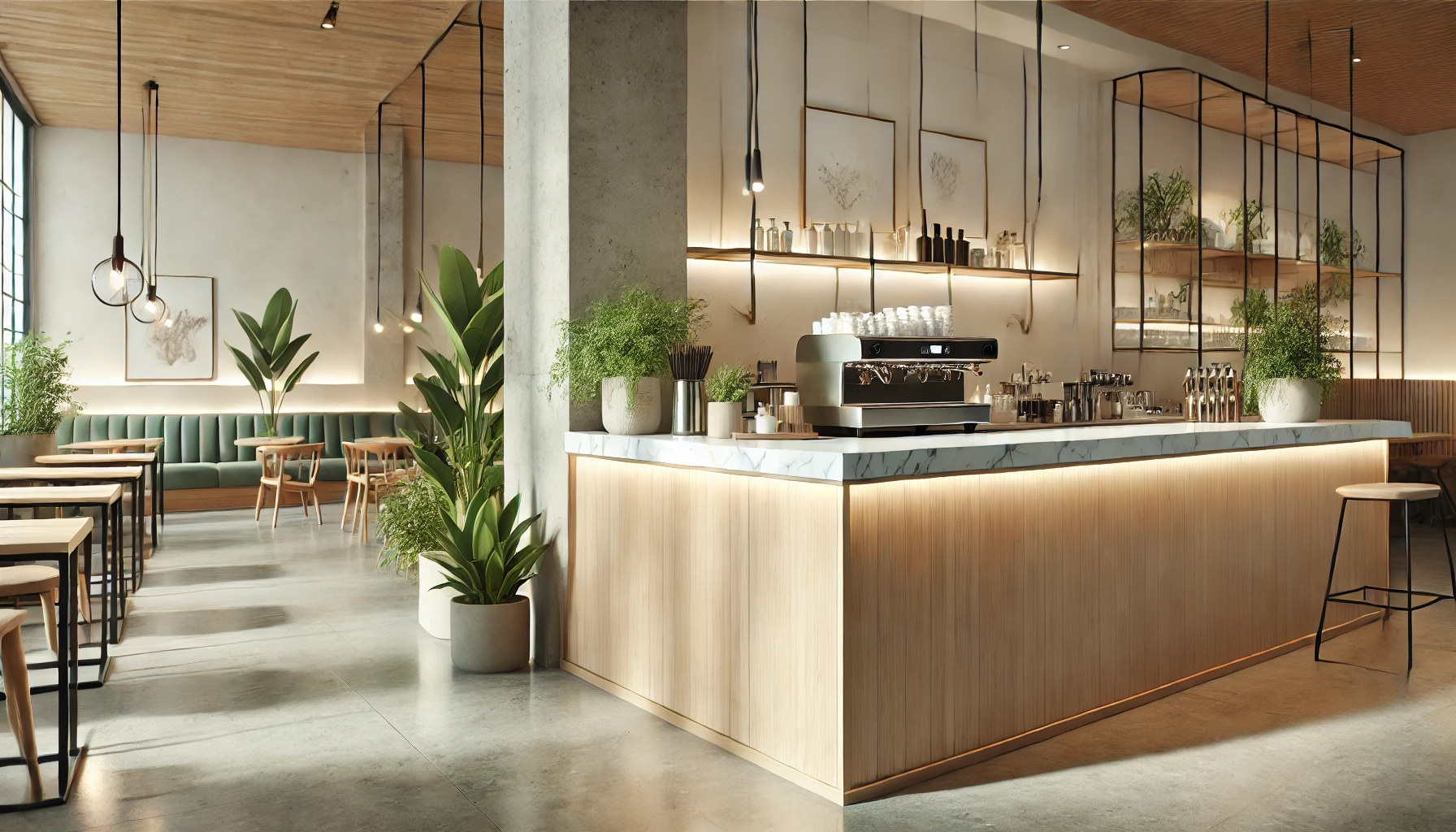 Quầy Bar Cafe Đơn Giản (4)