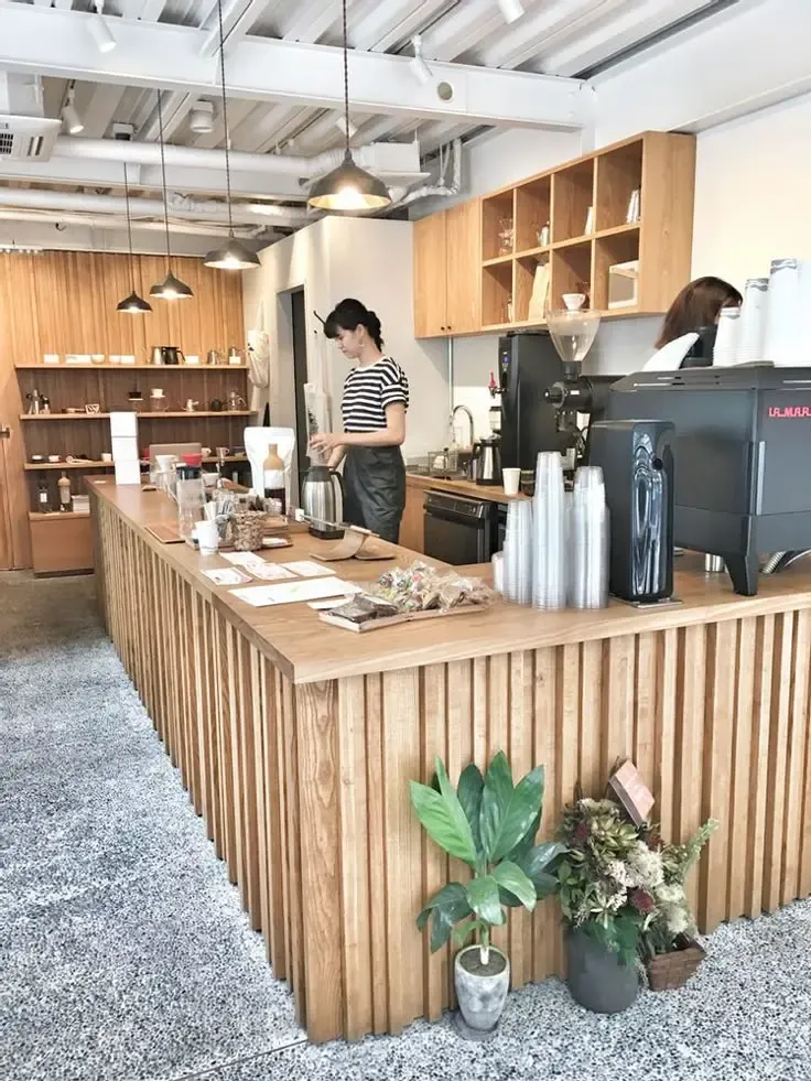 Quầy pha chế gỗ cho quán cafe