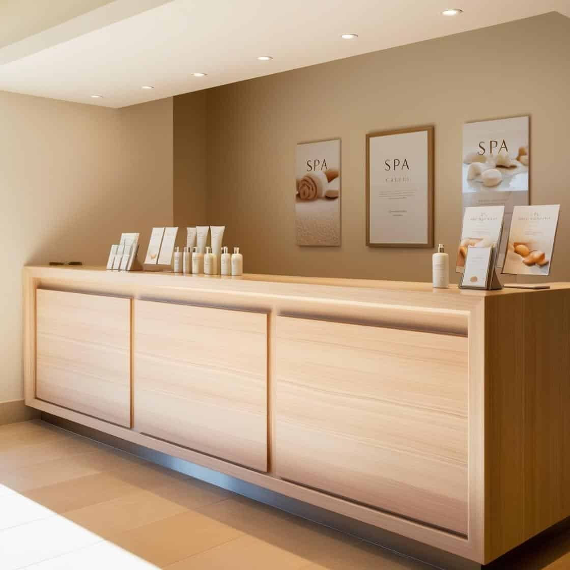 Quầy Thu Ngân Cho Spa (1) Quầy Thu Ngân Cho Spa (1)
