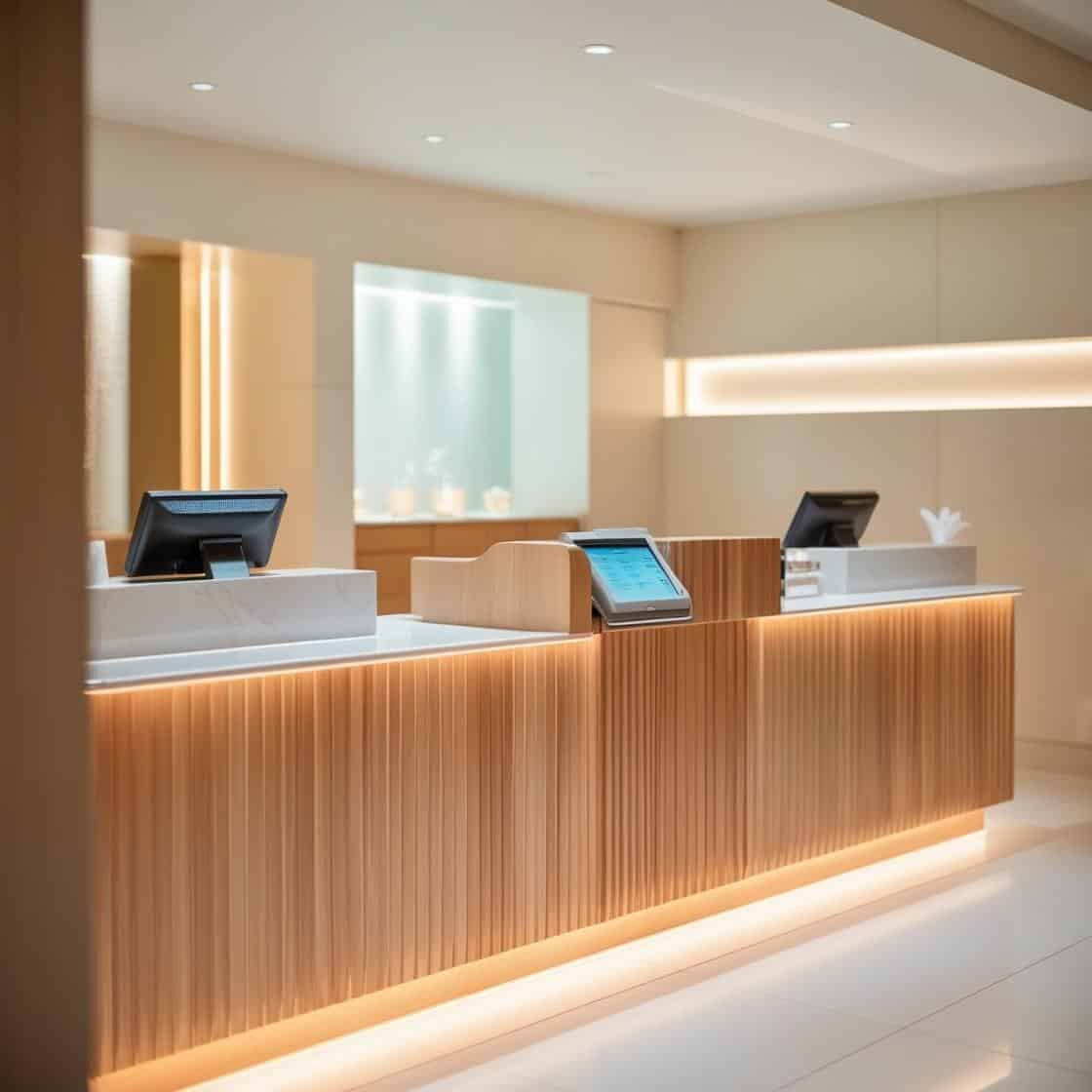 Quầy Thu Ngân Cho Spa (5) Quầy Thu Ngân Cho Spa (5)
