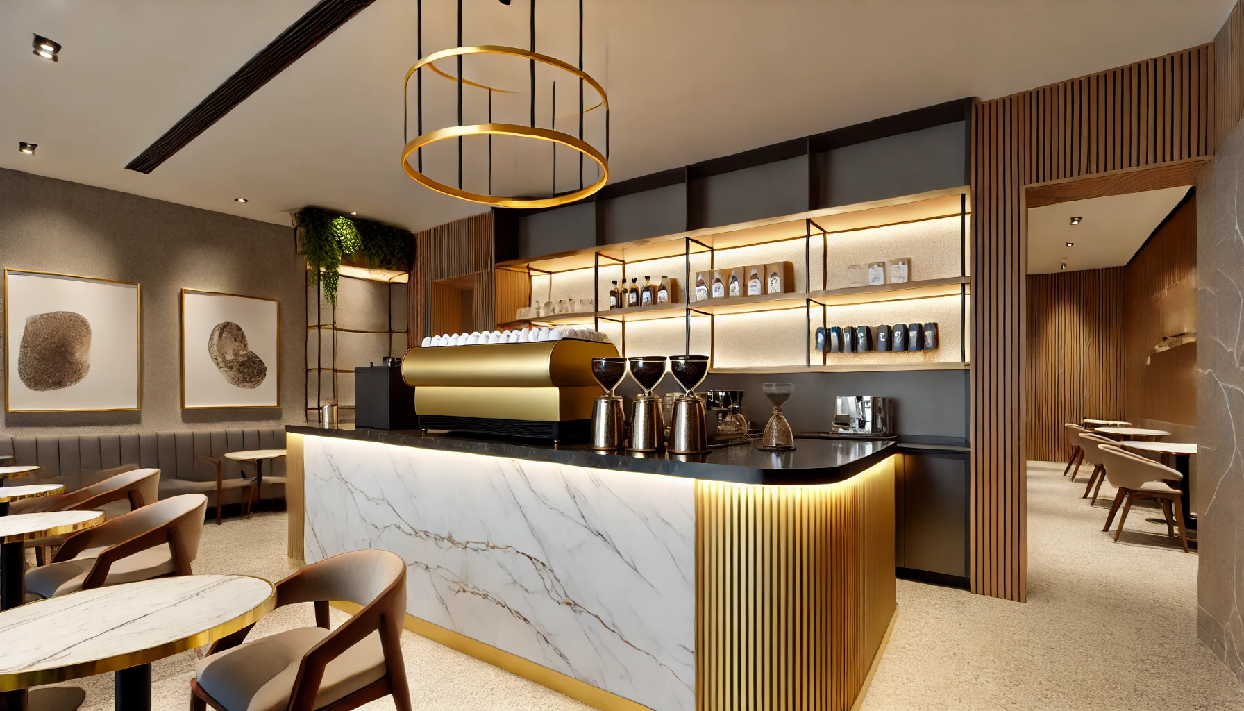 Quầy Bar Quán Cafe Hiện đại 4