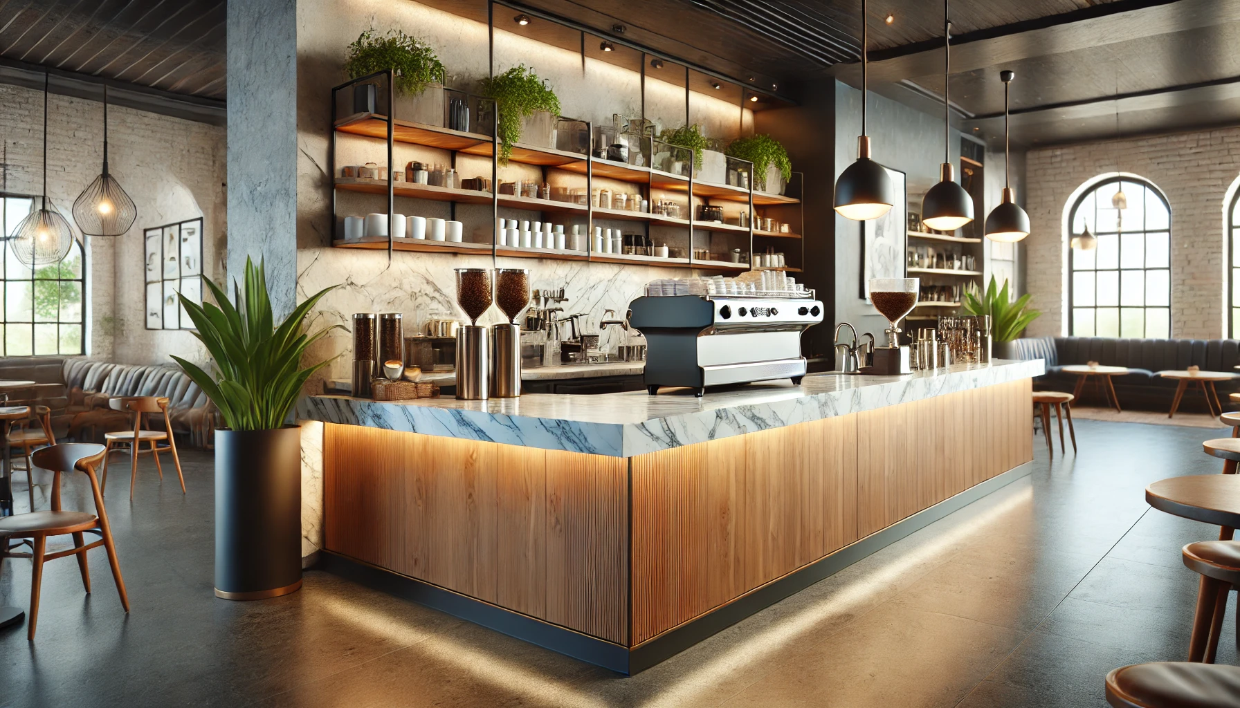 Quầy Bar Quán Cafe Hiện đại 8