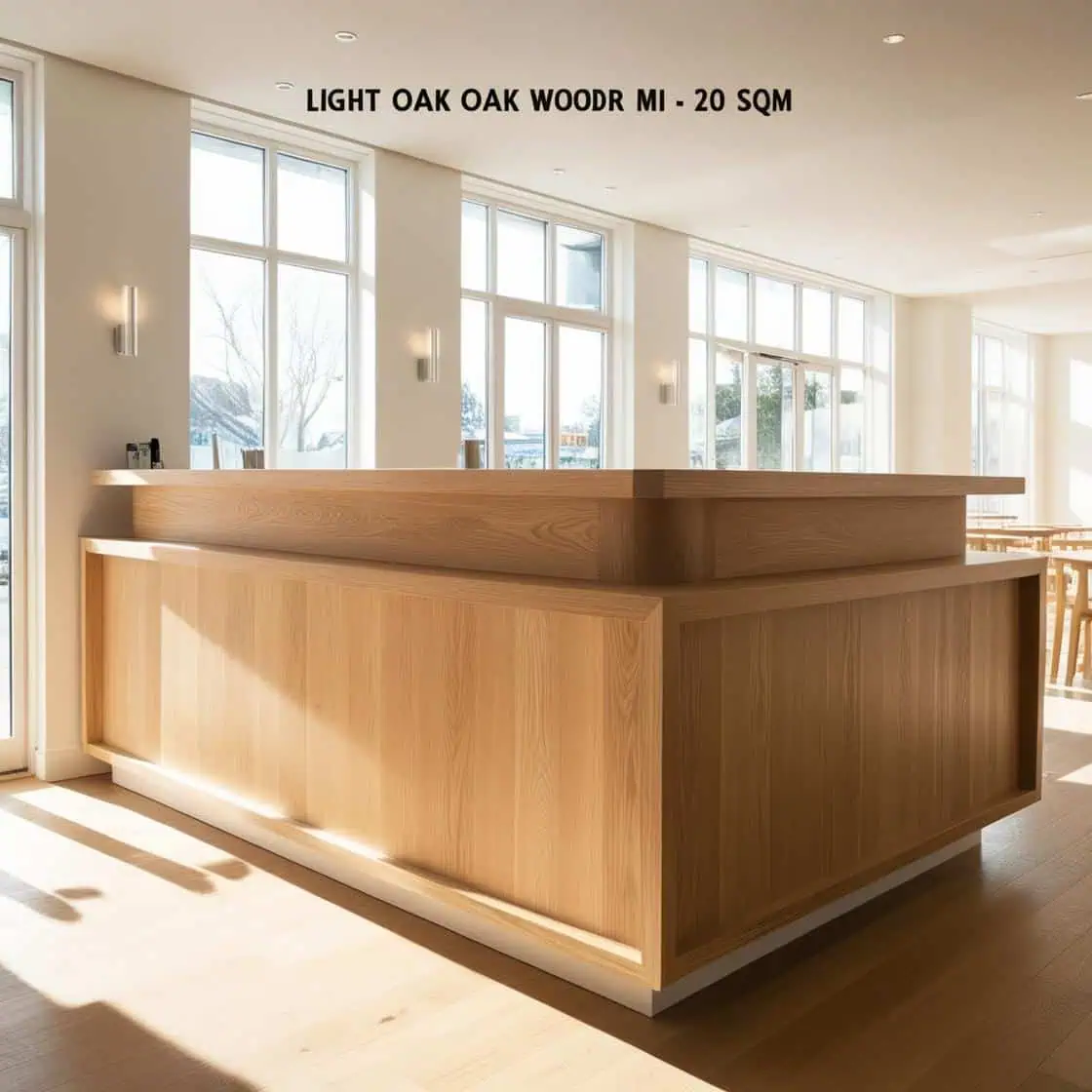 Quay cafe dep 20m2 bang go hien dai 9